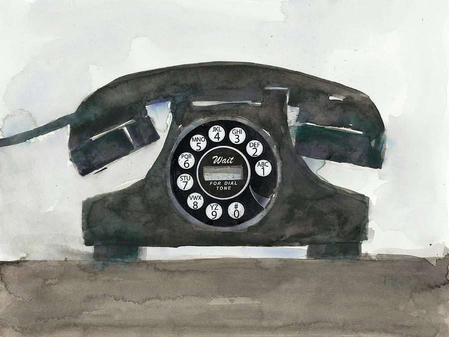 Home Painting - Phoning II by Samuel Dixon