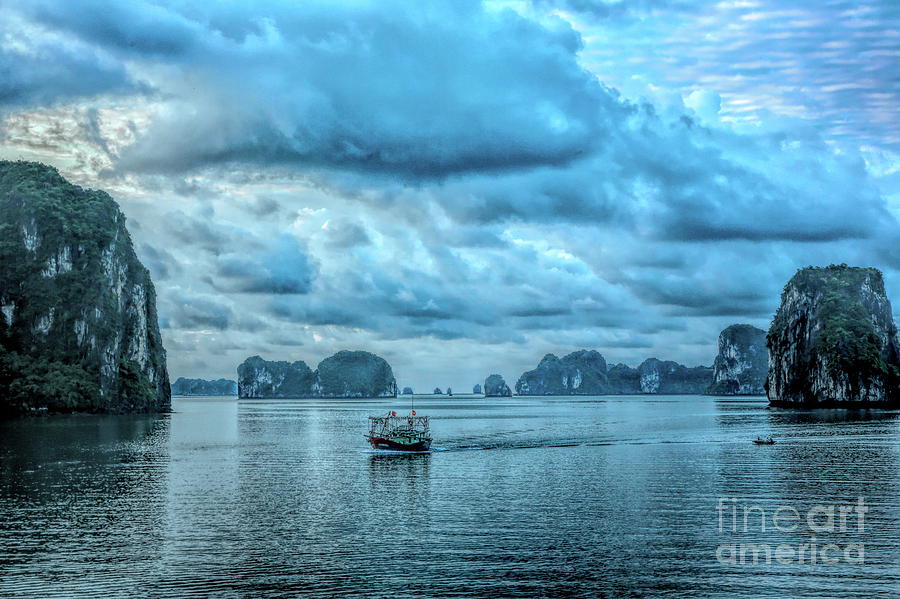 Photo Art Ha Long Bay Vietnam  Digital Art by Chuck Kuhn