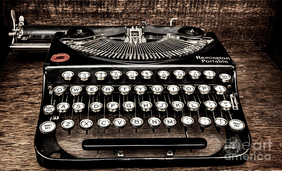 Vintage Remington Typewriter, Old typewriter, Antique Photograph by David Millenheft