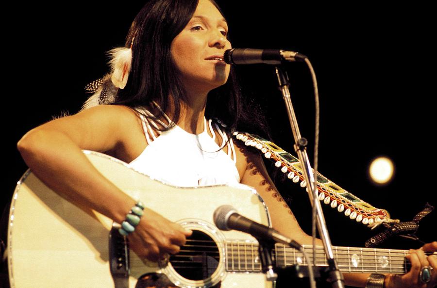 Photo Of Buffy St Marie Photograph by Andrew Putler