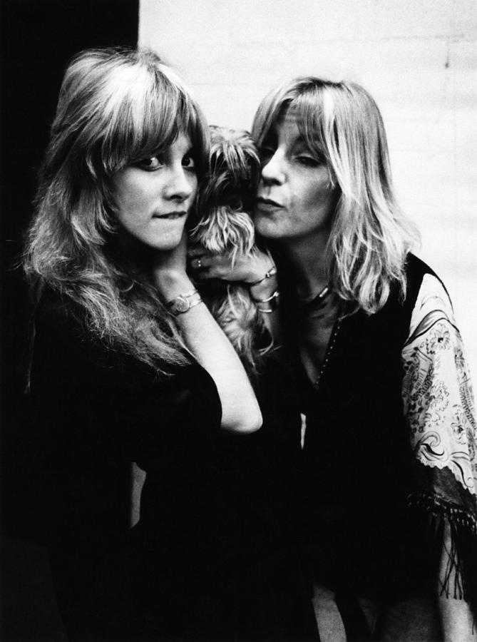 Stevie Nicks Photograph - Photo Of Christine Mcvie And Stevie by Fin Costello