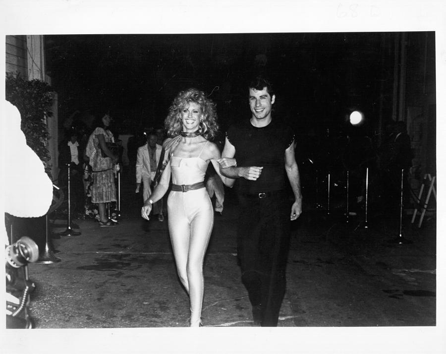 Grease Movie Photograph - Photo Of Grease Premier by Michael Ochs Archives