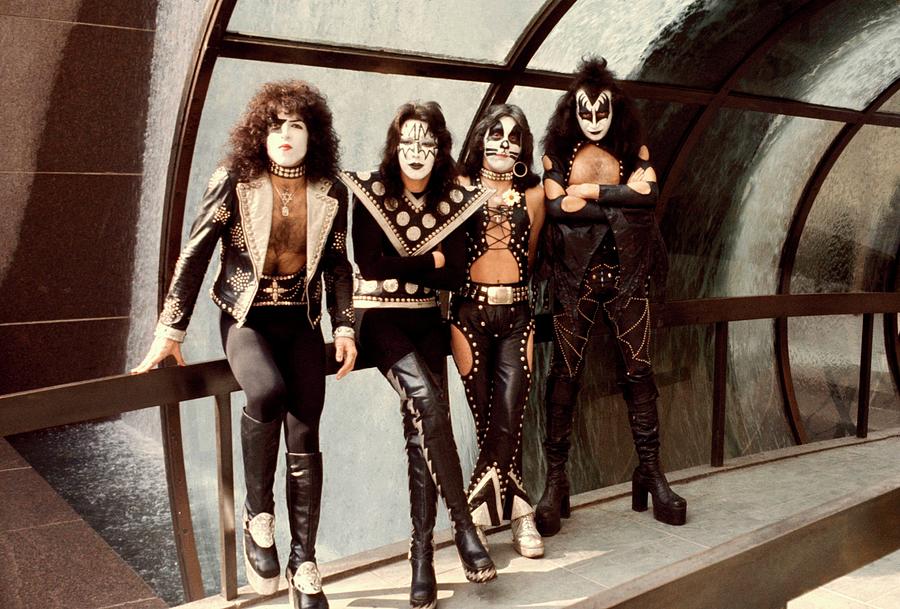 Photo Of Paul Stanley And Kiss And Ace by Steve Morley