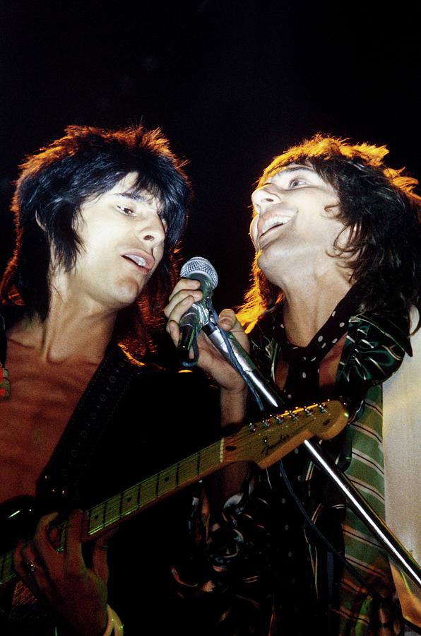 Photo Of Rod Stewart And Ronnie Wood Photograph by Erica Echenberg