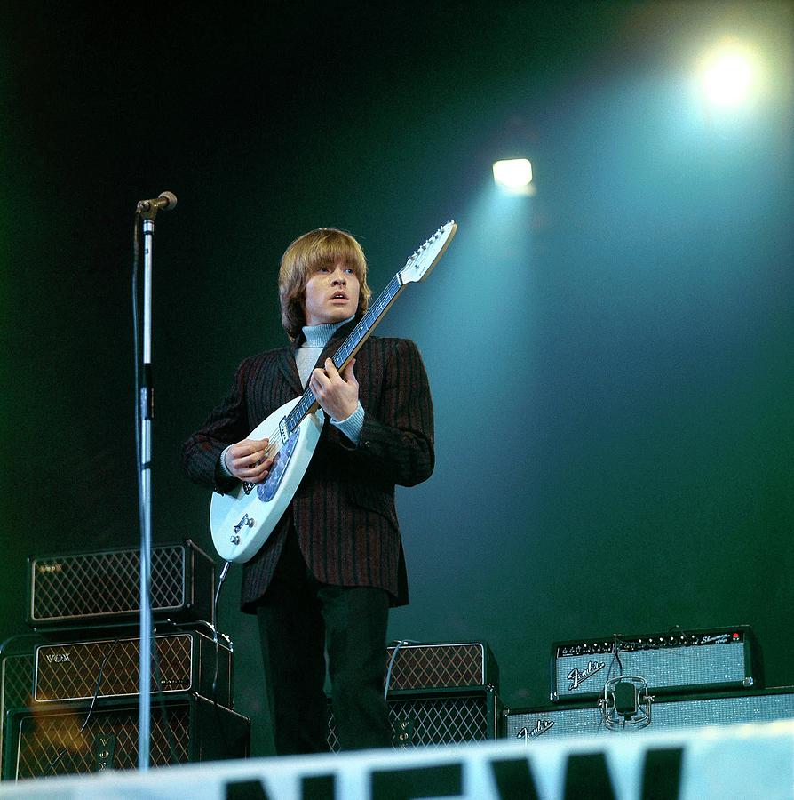 Photo Of Vox Guitars And Brian Jones Photograph by David Redfern Photo Of Vox Guitars And Brian Jones Photograph by David Redfern