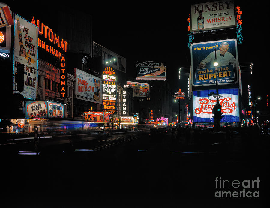 Photo Shows Time Square In New York Photograph by Bettmann