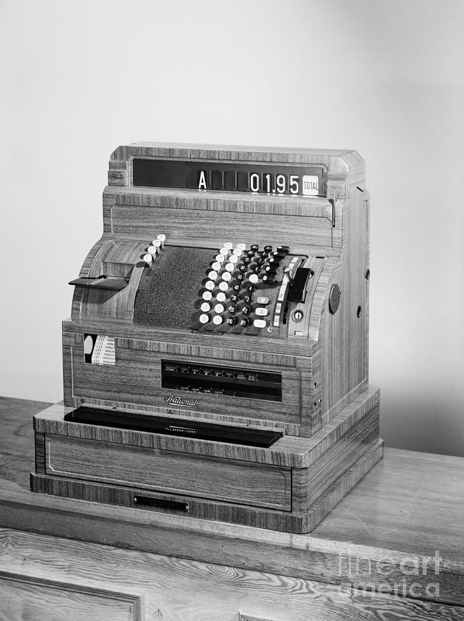 Photograph Of National Cash Register Photograph by Bettmann Photograph Of National Cash Register Photograph by Bettmann