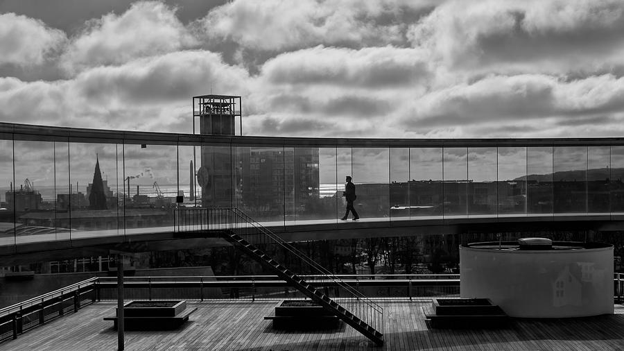 Architecture Photograph - Photographer At Work. by Leif Lndal