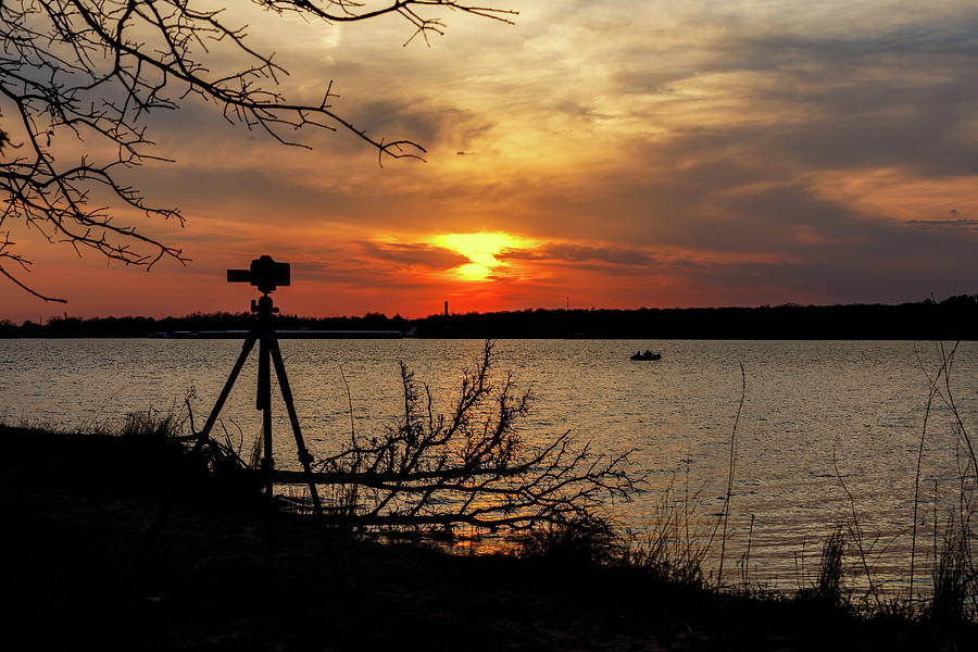 Photographing The Sunset Photograph by Doug Long