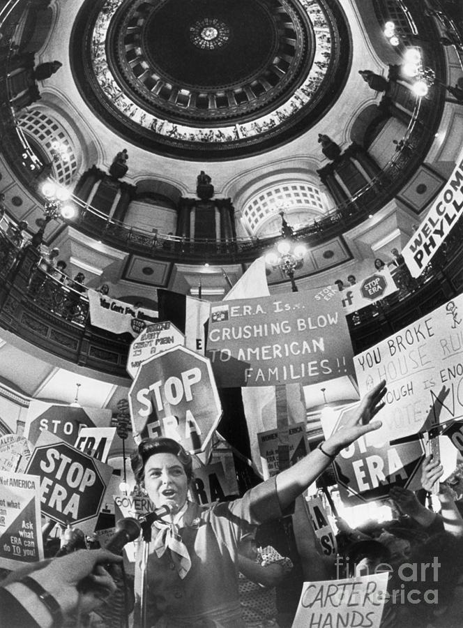 Phyllis Schlafly Addresses A Rally Photograph by Bettmann