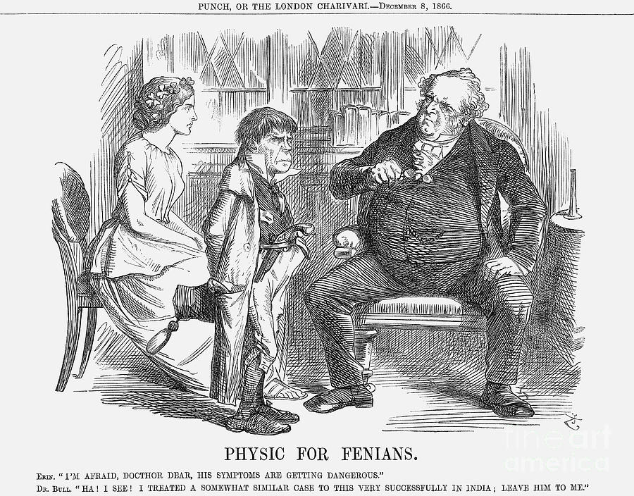 Physic For Fenians, 1866. Artist John Drawing by Print Collector