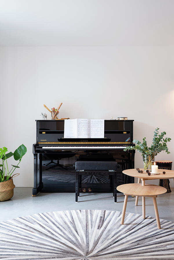 Piano And Coffee Table Photograph by Alexandra Dost