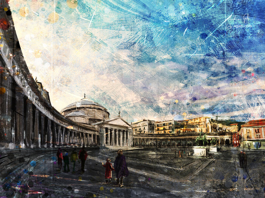 Piazza del Plebiscito Digital Art by Andrea Gatti