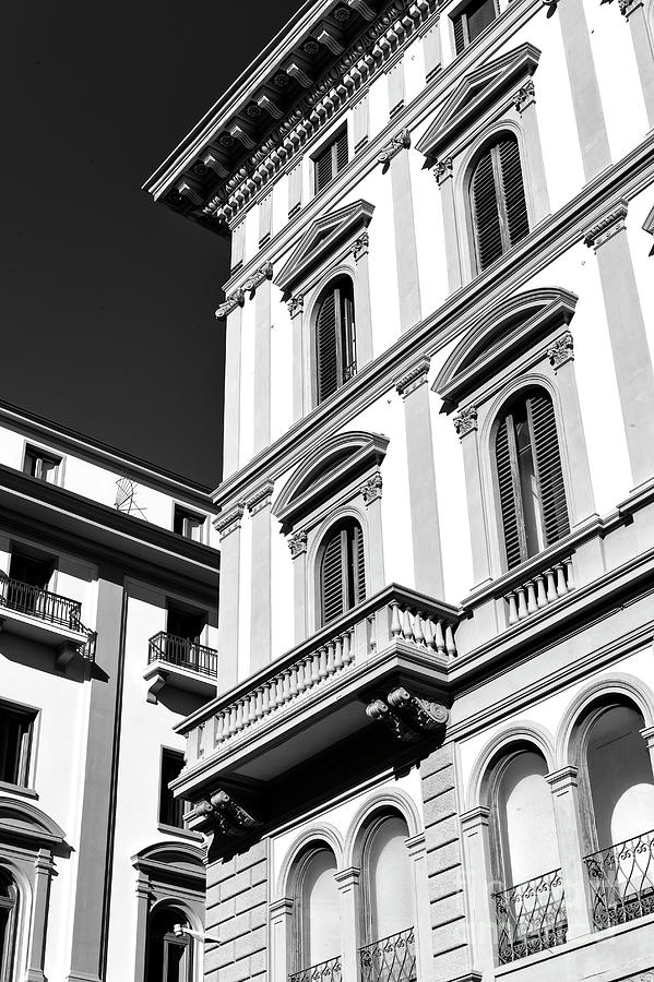 Piazza della Repubblica Building Lines in Florence Photograph by John Rizzuto