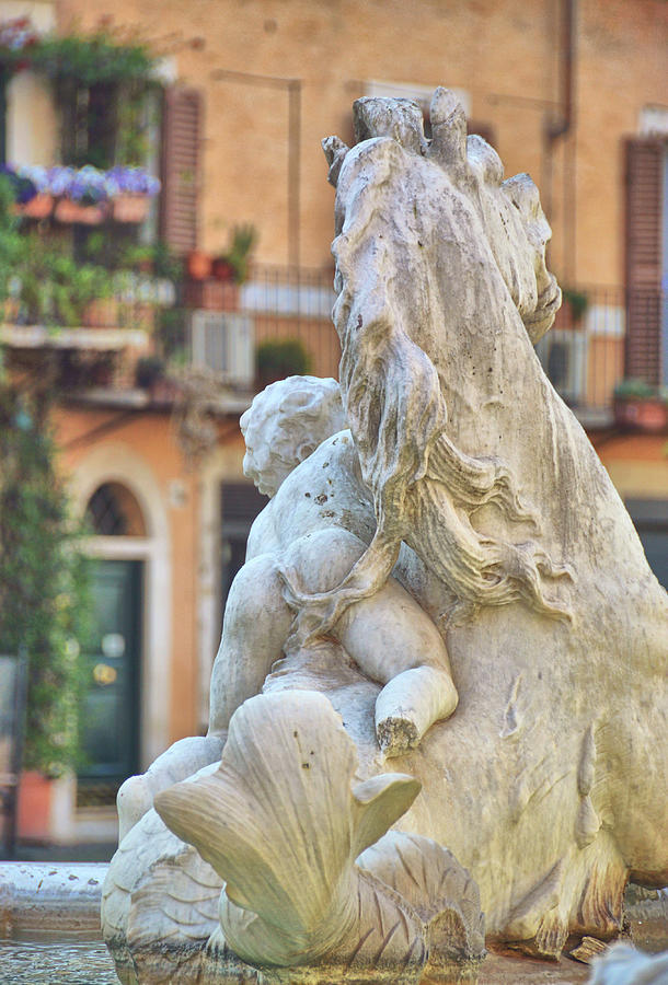 Piazza Fountain Views Photograph by JAMART Photography