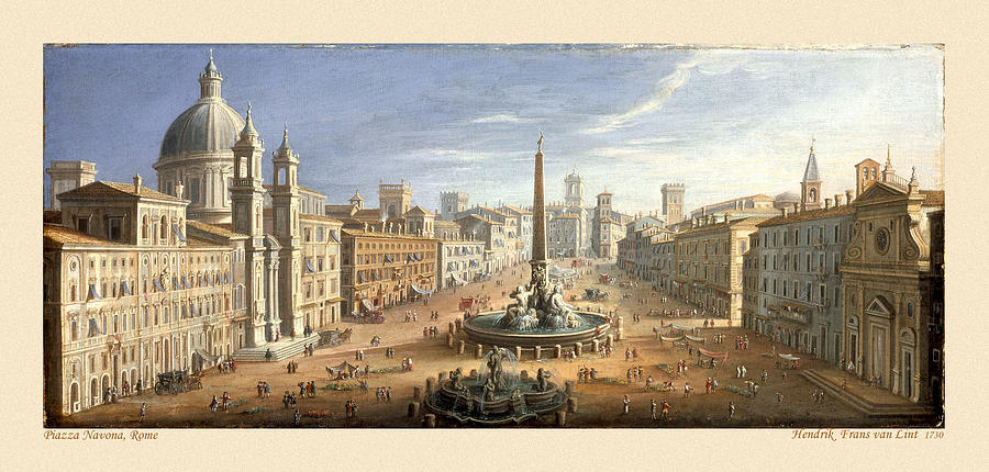 Piazza Navona 1730 Photograph by Andrew Fare