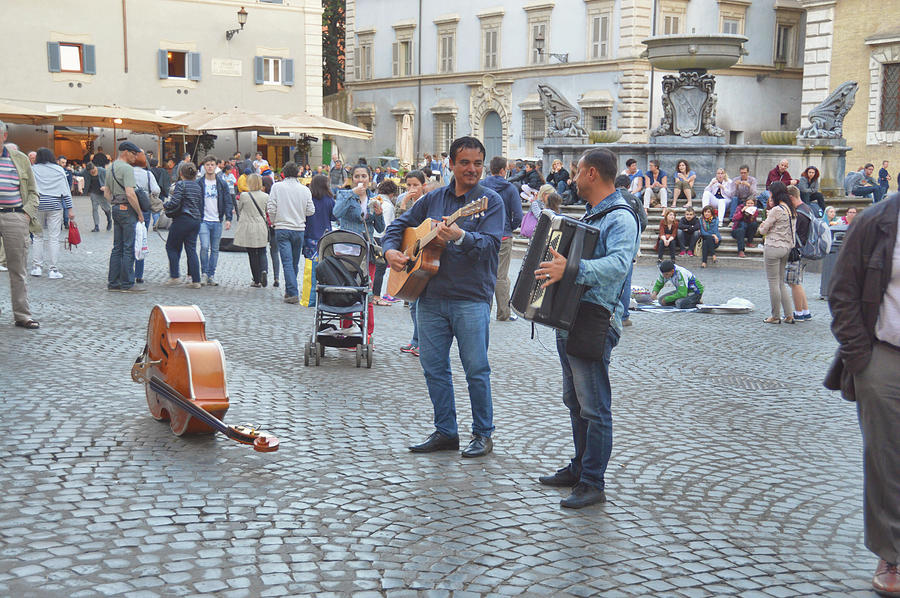 Piazza Performers Photograph by JAMART Photography