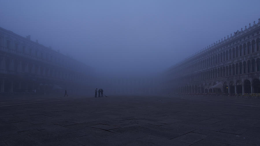 Foggy Photograph - Piazza San Marco by Rmi Bridot