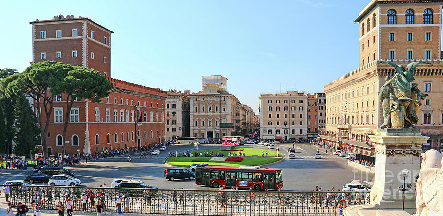 Piazza Venezia Rome crop 2129 Photograph by Jack Schultz - Fine Art America