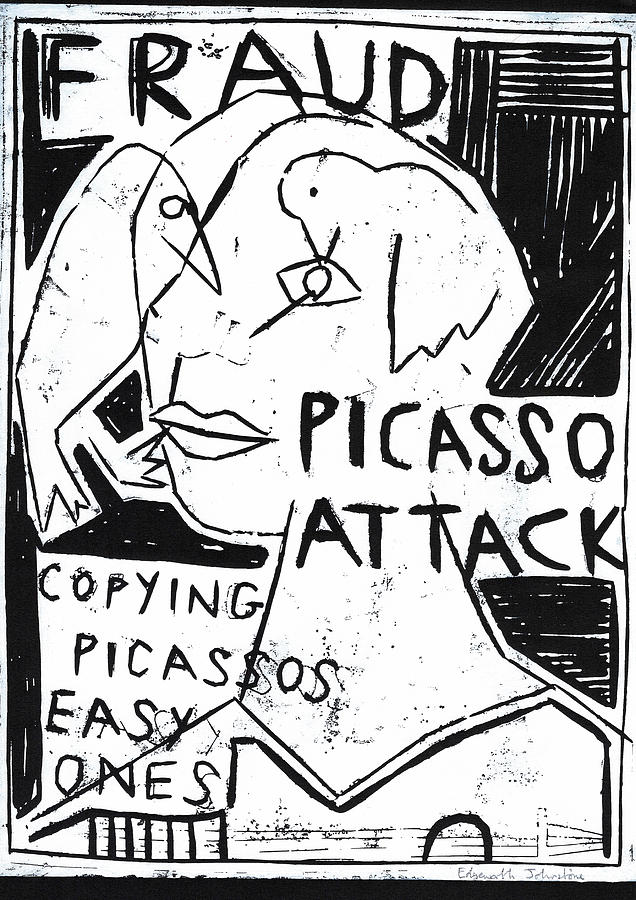Picasso Attack Relief by Edgeworth Johnstone