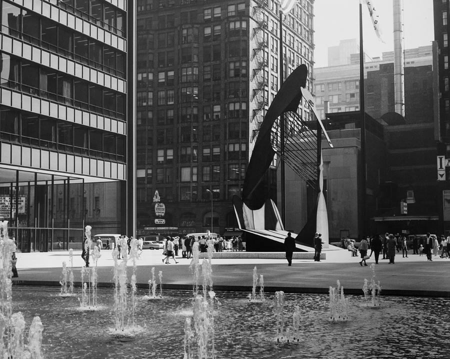 Picasso Sculpture At Chicago In Photograph by Keystone-france