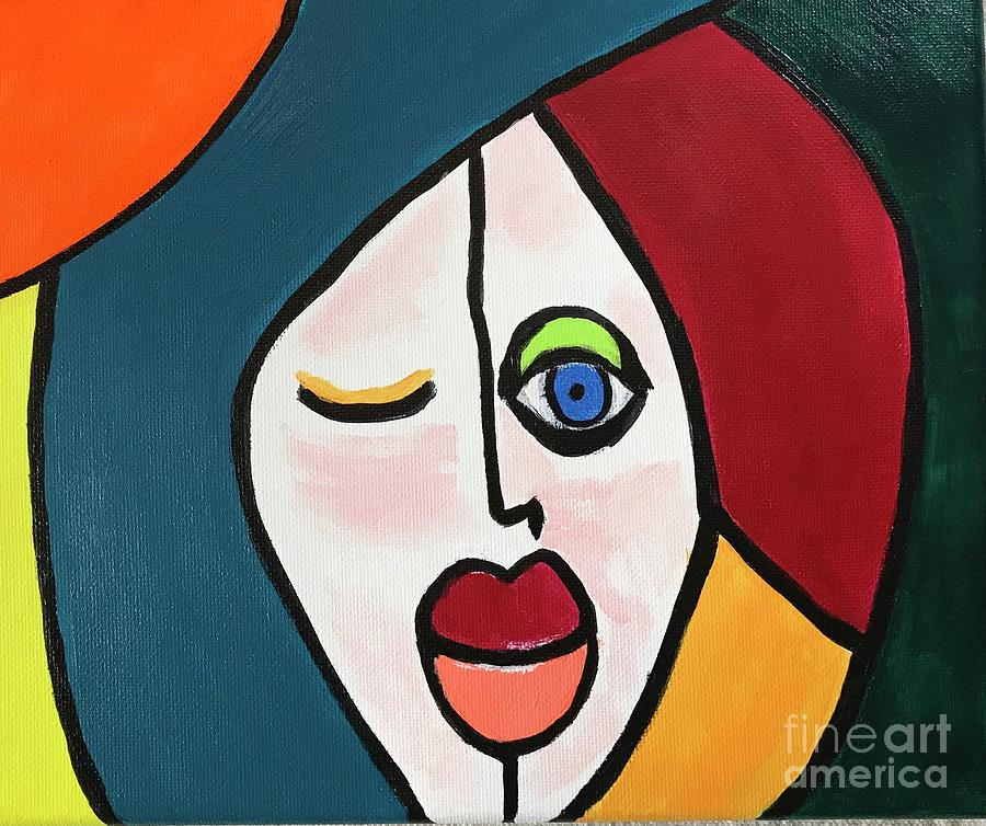 Picasso's Girl Painting by Theresa Honeycheck | Fine Art America