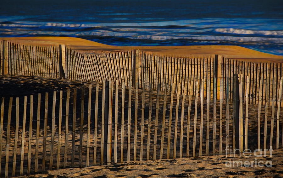 Picket Fence Asbury Park New Jersey Shores  Photograph by Chuck Kuhn