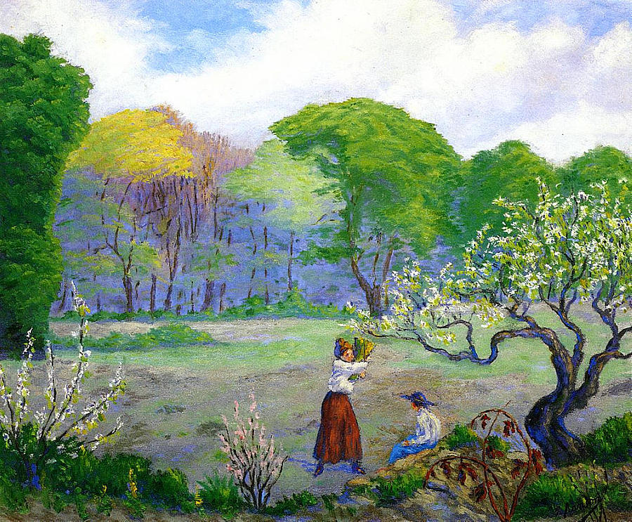 Picking Flowers Painting by Paul Ranson