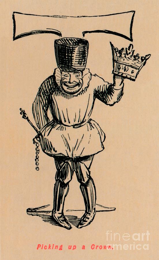 Picking Up A Crown Circa 1860 Drawing by Print Collector