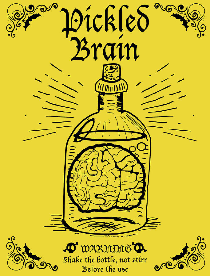 Pickled Brain Digital Art by Long Shot