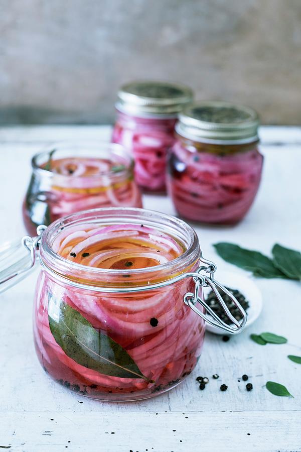 Pickled Red Onions Photograph by Maricruz Avalos Flores - Fine Art America