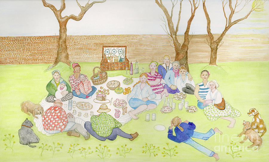 Picnic, 2018 Painting by Gillian Lawson