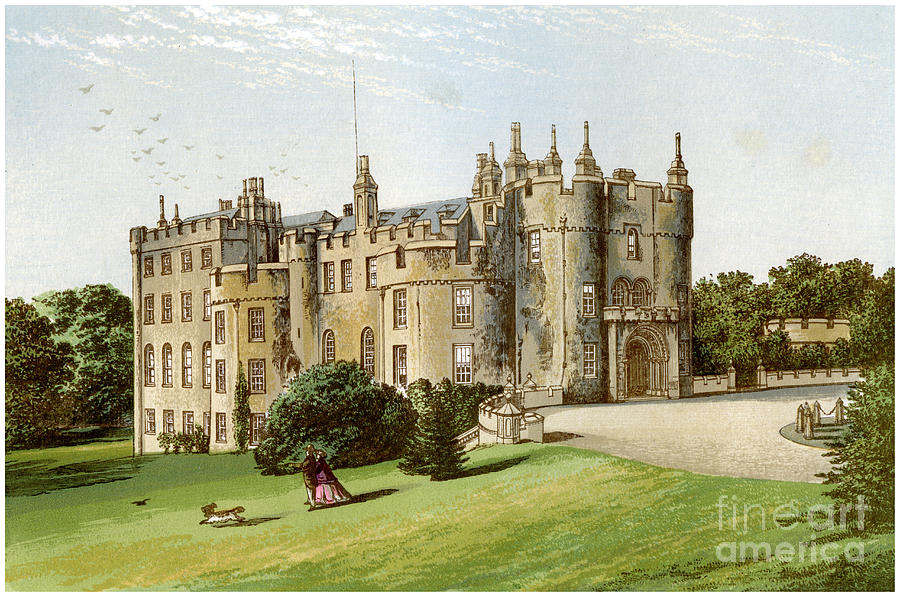 Picton Castle, Pembrokeshire, Wales Drawing by Print Collector