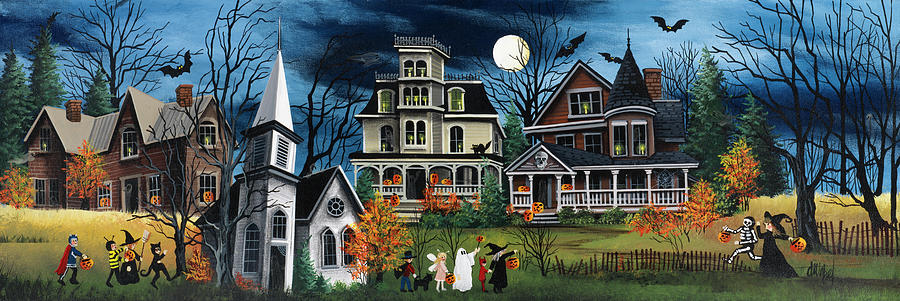 Halloween Painting - Picture 063 by Debbi Wetzel