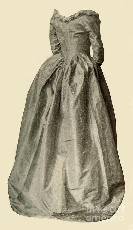 Picture Of A Blue Interesting Gown Worn Drawing by Print Collector