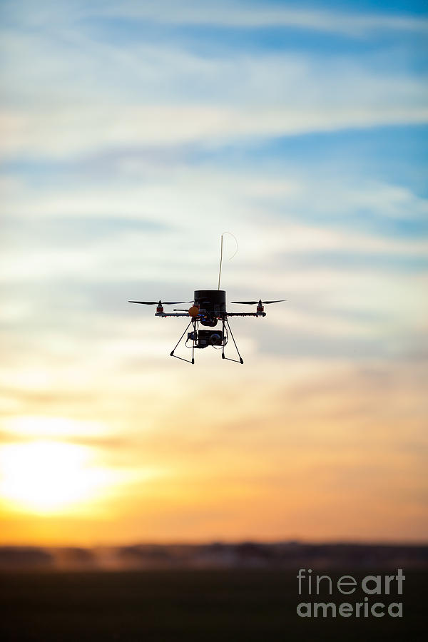 Sky Photograph - Picture Of A Quadrotor Rc Model by Glovatskiy Sky Photograph - Picture Of A Quadrotor Rc Model by Glovatskiy
