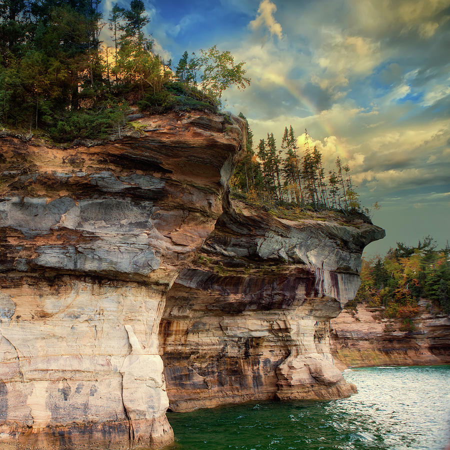 Pictured Rocks Michigan Photograph by Evie Carrier