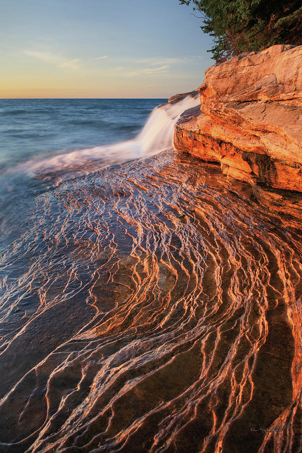 Beach Photograph - Pictured Rocks Michigan I by Alan Majchrowicz