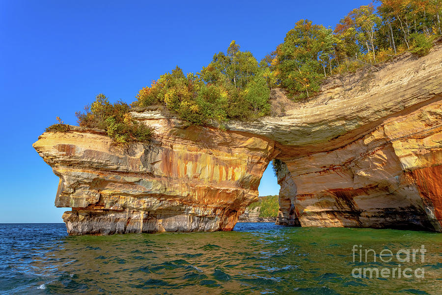 Pictured Rocks Michigan Lovers Leap -6635 Photograph by Norris Seward