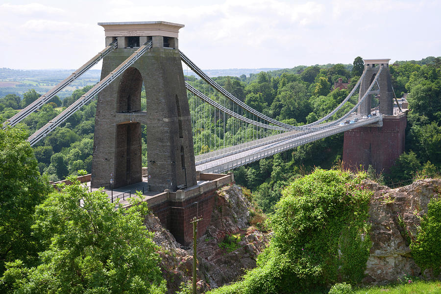Picturesque City of Bristol - Clifton Suspension Bridge Photograph by Seeables Visual Arts