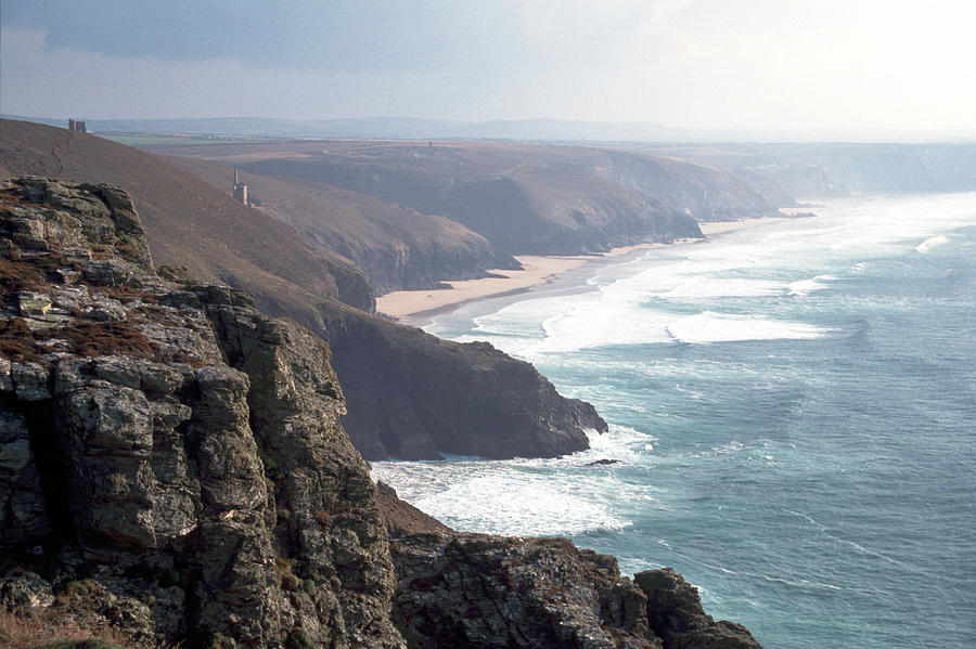 Picturesque Cornwall - St Agnes Agnes Beacon view Photograph by Seeables Visual Arts