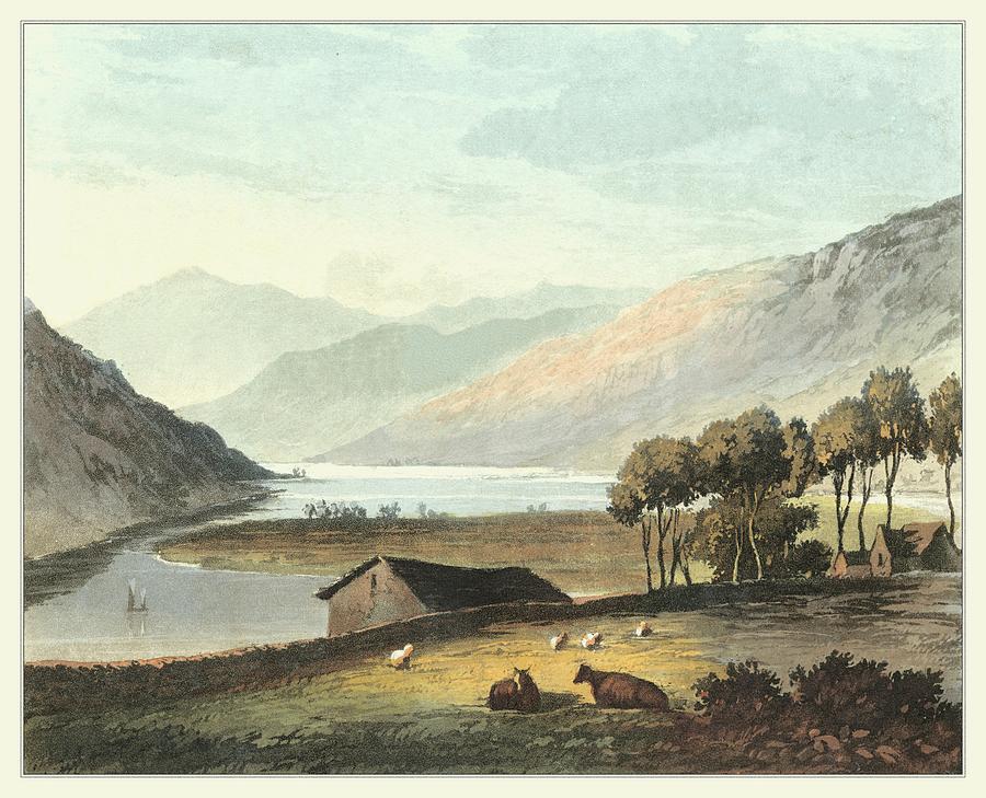 Picturesque English Lake I Painting by T.h. Fielding