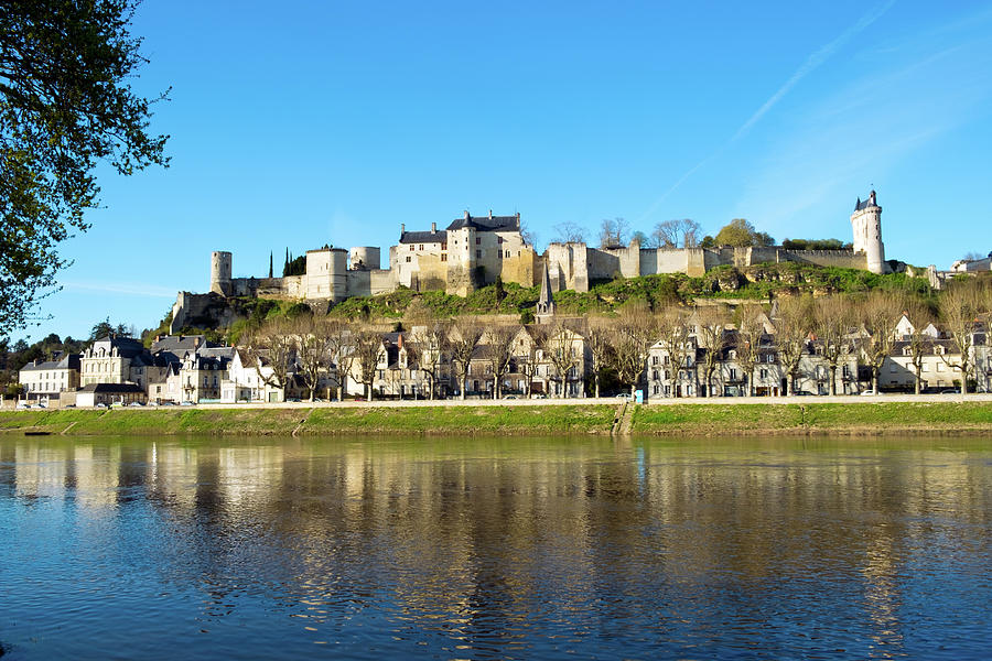 Picturesque  France - Chinon on the River Vienne Photograph by Seeables Visual Arts