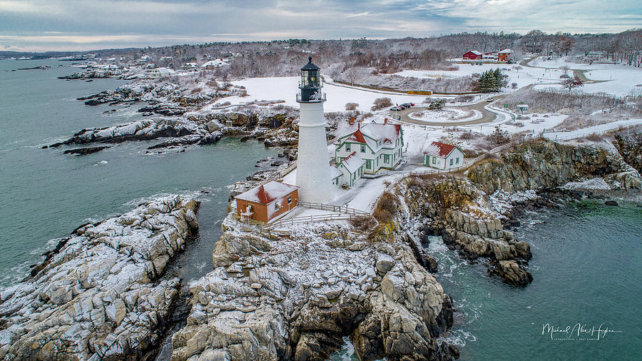 Picturesque Maine  Photograph by Veterans Aerial Media LLC