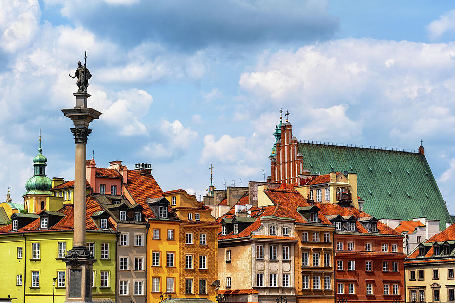 Architecture Photograph - Picturesque Old Town of Warsaw in Poland by Artur Bogacki