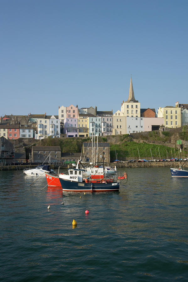 Picturesque Wales - Tenby Harbour Photograph by Seeables Visual Arts