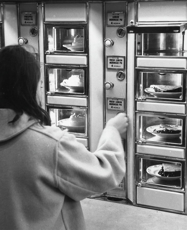 Pie At The Automat Photograph by Fred W. McDarrah Pie At The Automat Photograph by Fred W. McDarrah