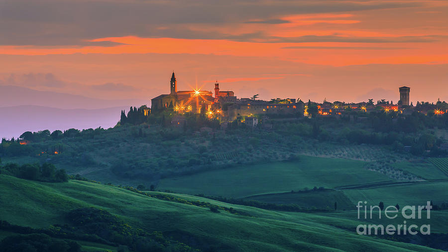 Pienza in the heart of the Tuscany Photograph by Henk Meijer Photography
