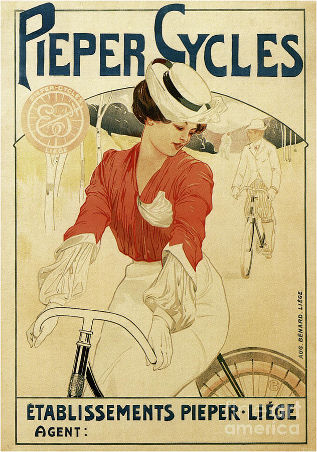 Pieper Cycles Drawing by Heritage Images