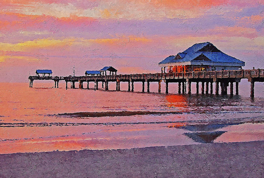 Pier 60, Clearwater Beach - 05 Painting by AM FineArtPrints